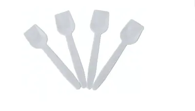 Łopatki plastikowe  do lodów  białe